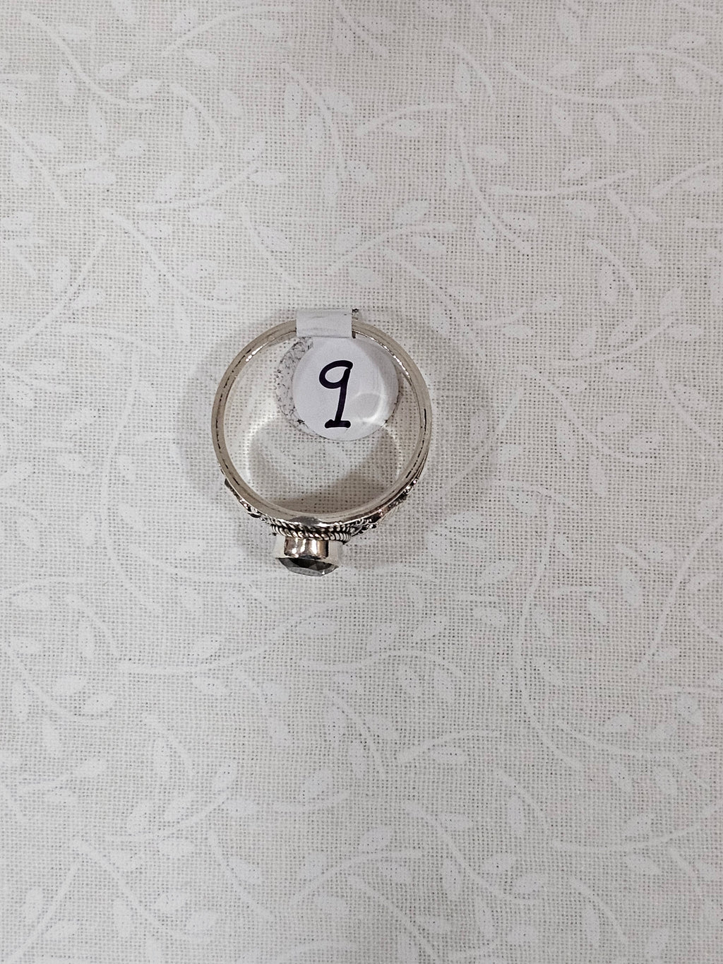 Sterling Silver Citrine Gemstone Ring - Size 5.5