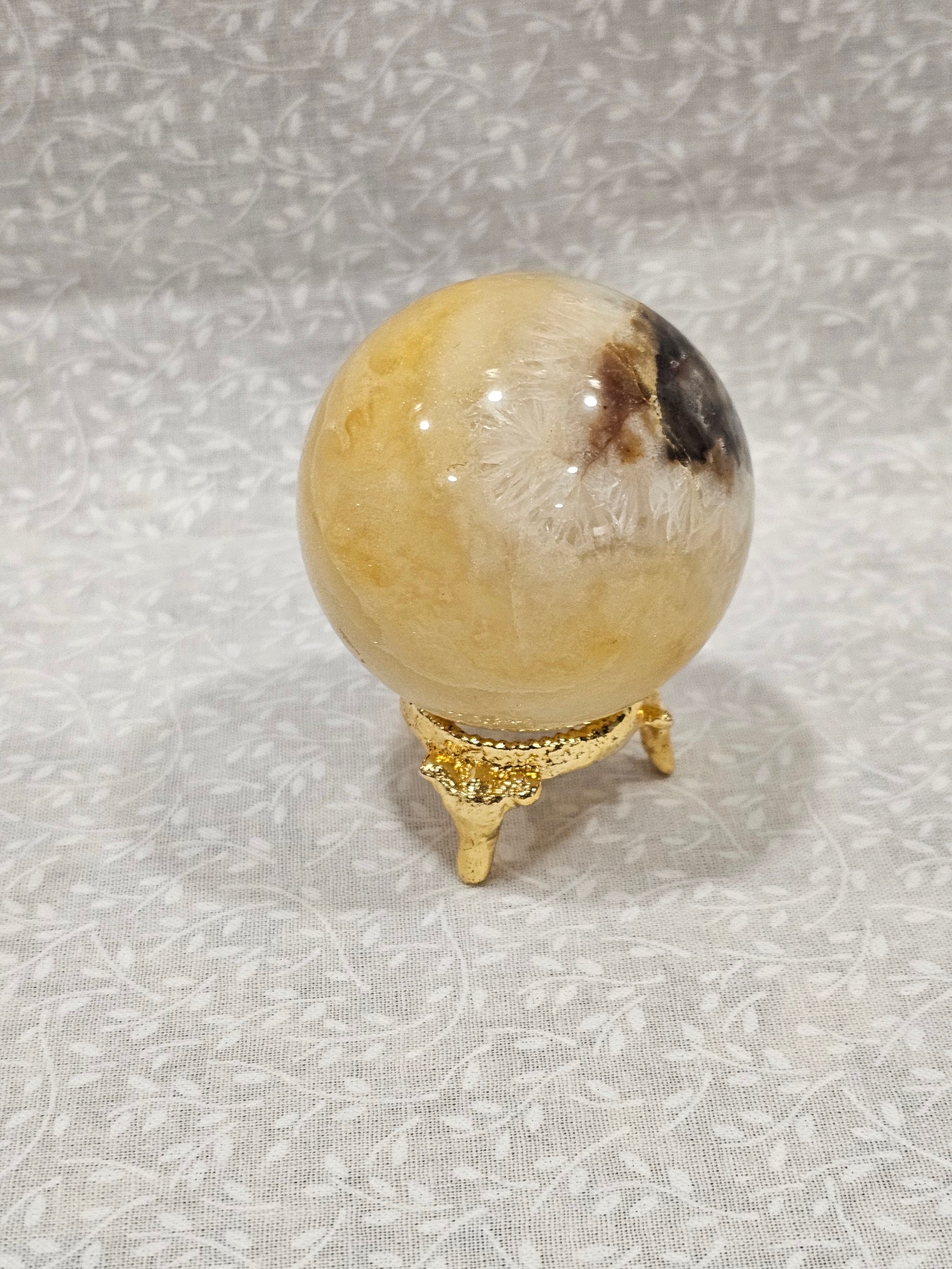 Gobi Agate Eye Crystal Sphere Rare Find