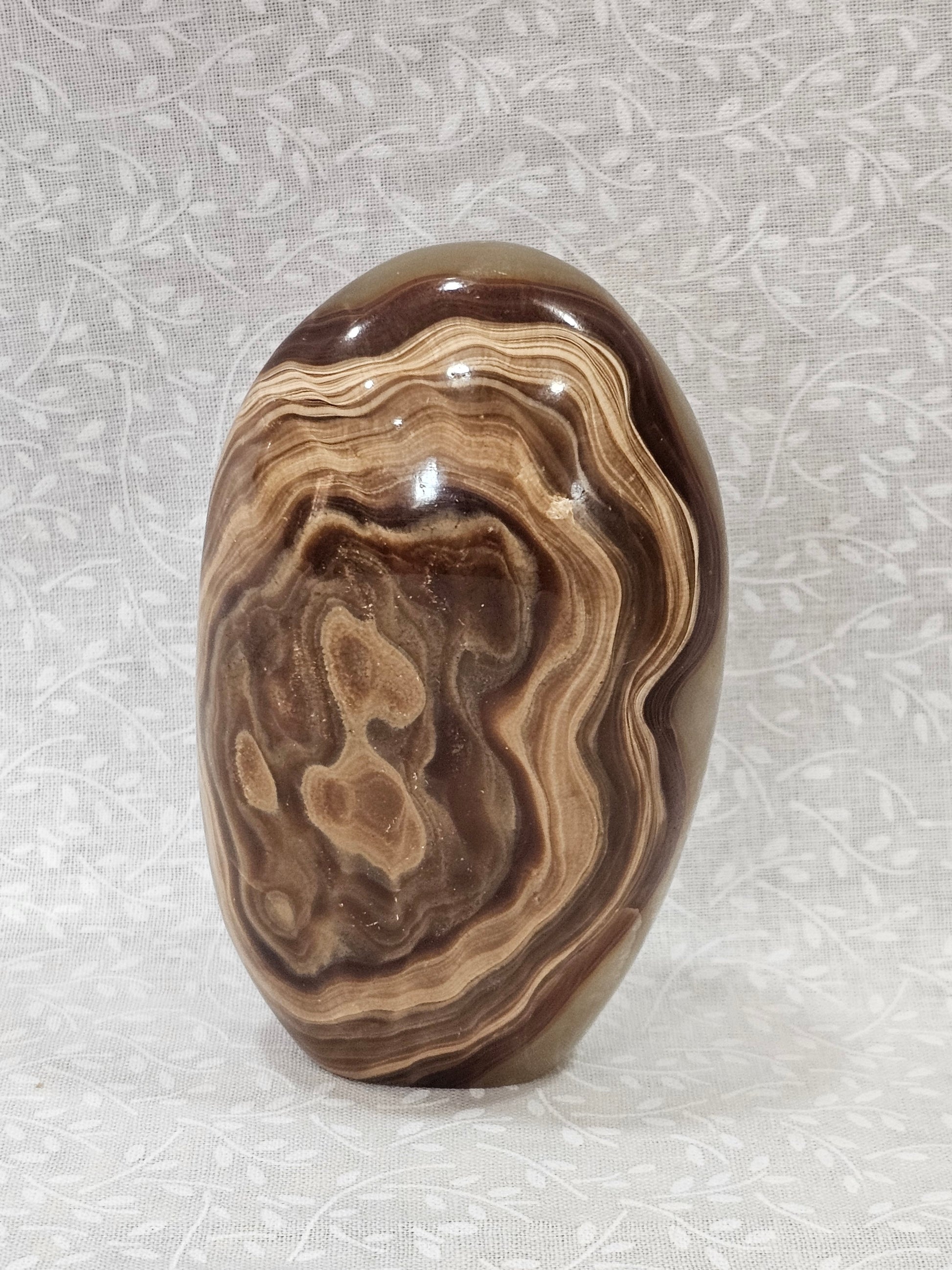 Chocolate Calcite also called Brown Argonite Crystal Free Form