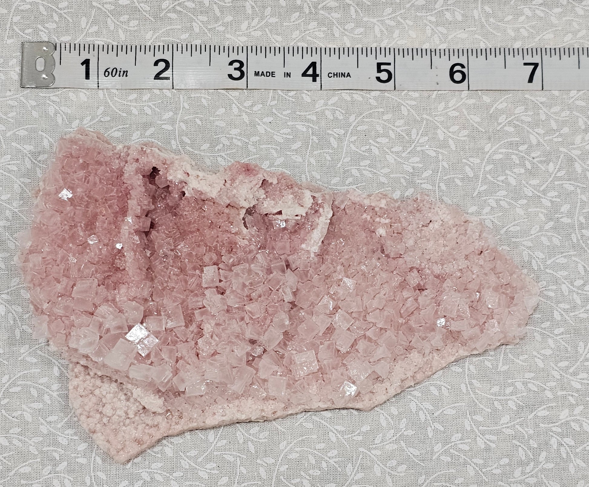 Pink Halite Raw Crystal Cluster