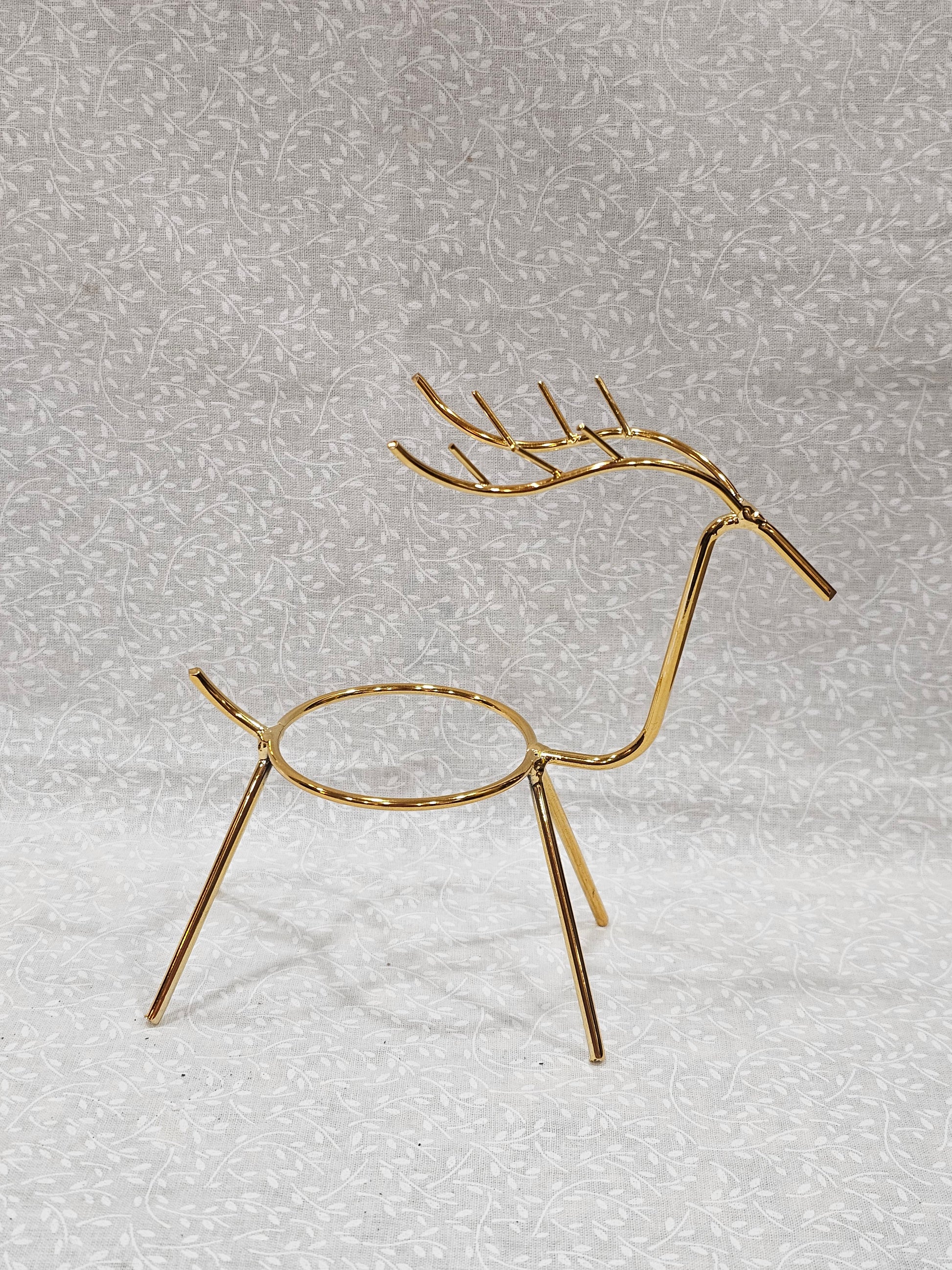Crystal Sphere Holder Stand Deer Design