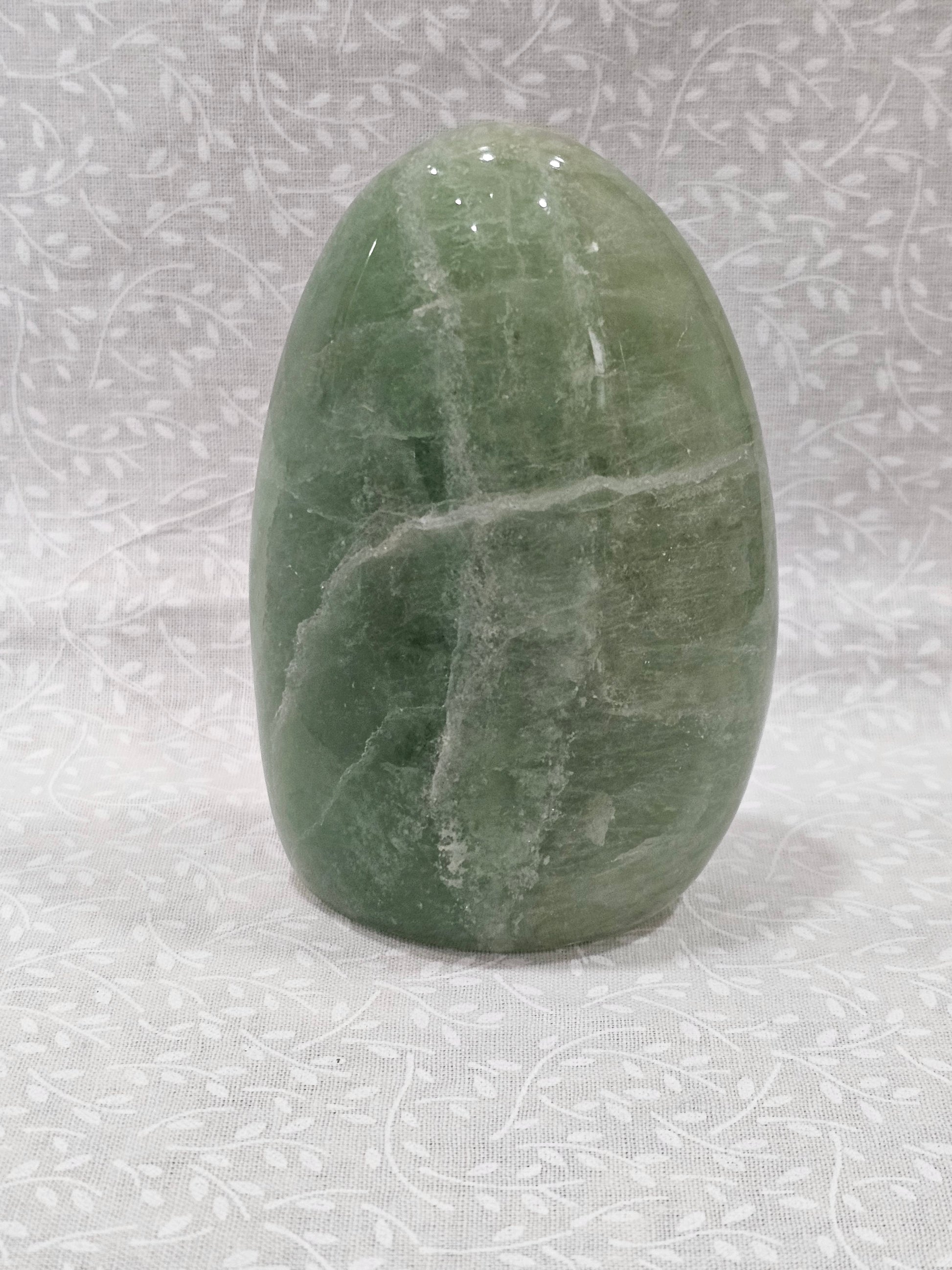 Green Fluorite Crystal Free Form
