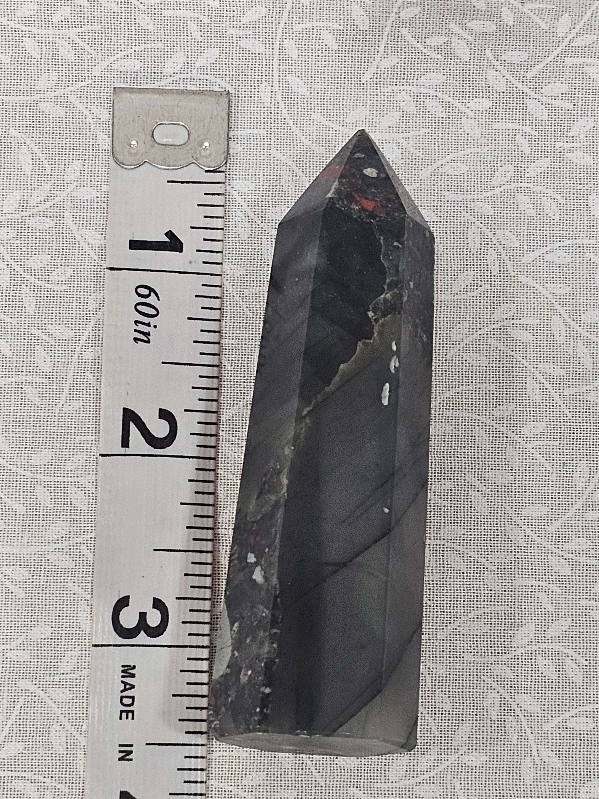 African Bloodstone Crystal Tower
