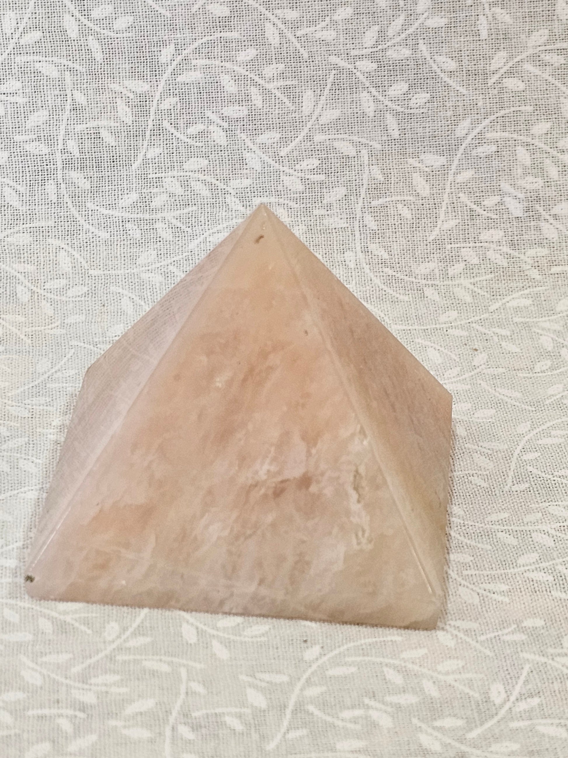 Rose Quartz Crystal Pyrimd