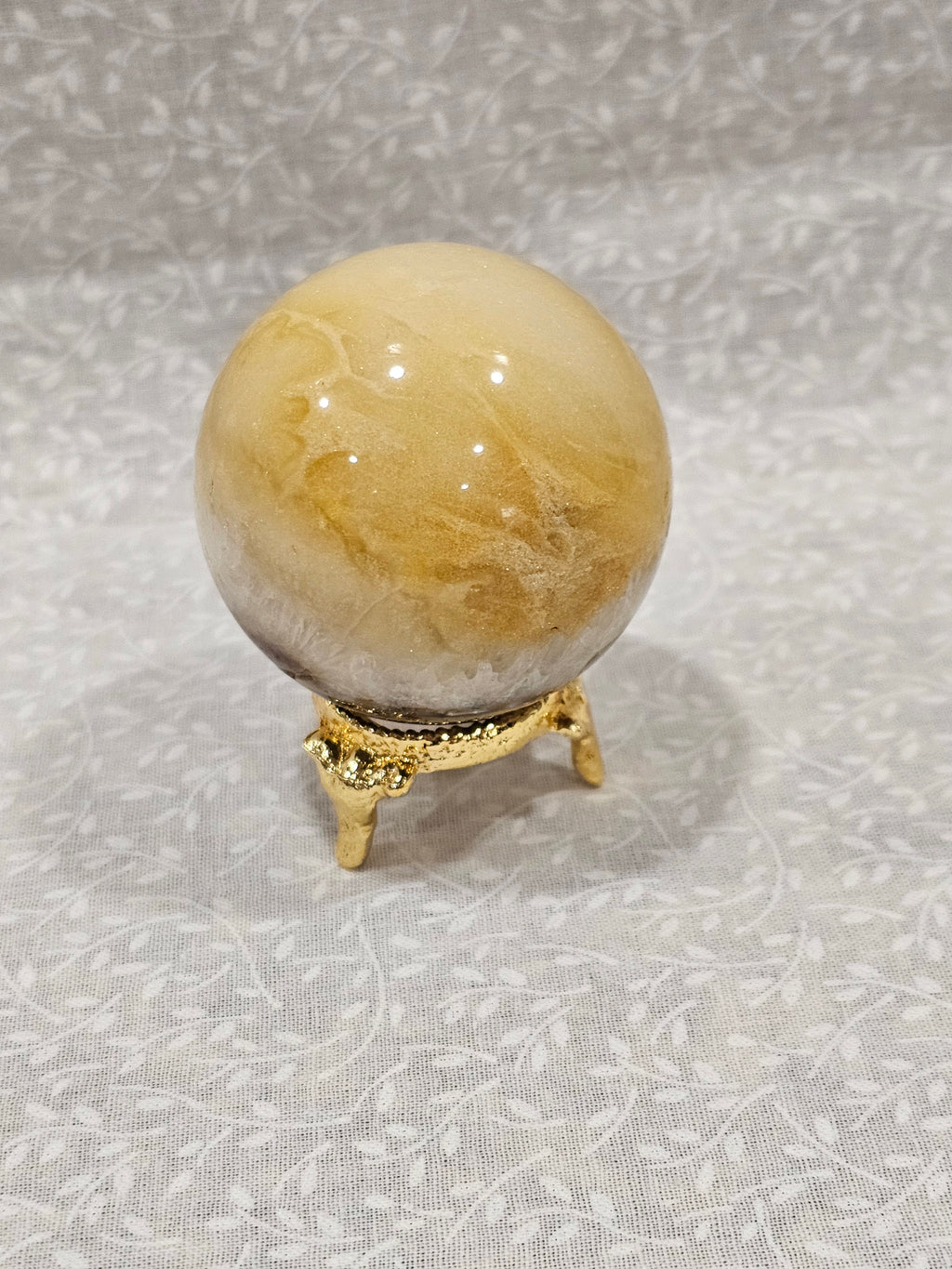 Gobi Agate Eye Crystal Sphere Rare Find