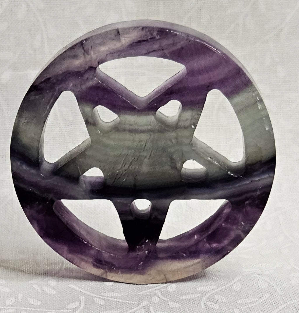 Fluorite Crystal Pentacle 14 Ounces