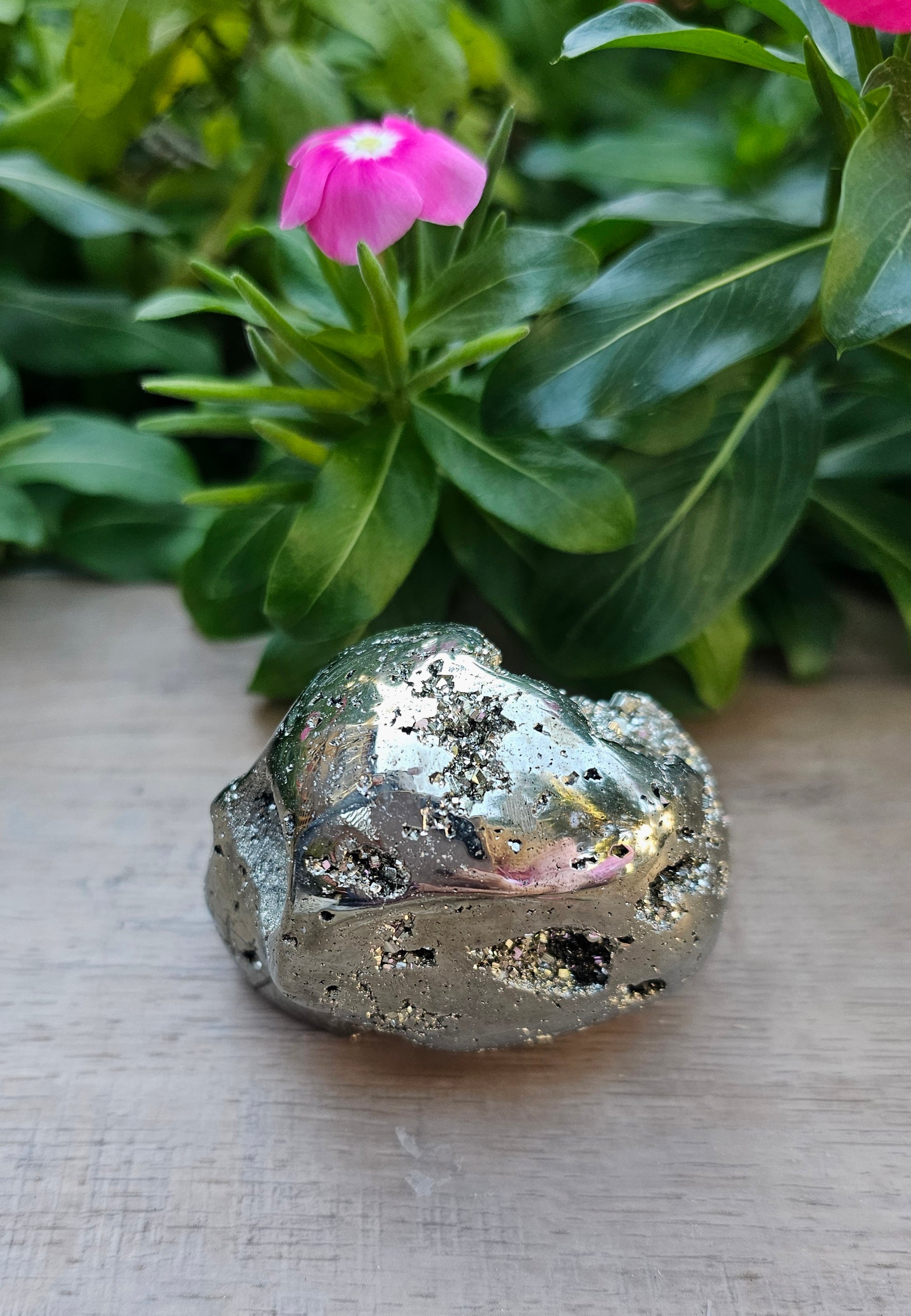 Pyrite Crystal Skull  - Natural Fool's Gold Carved Skull
