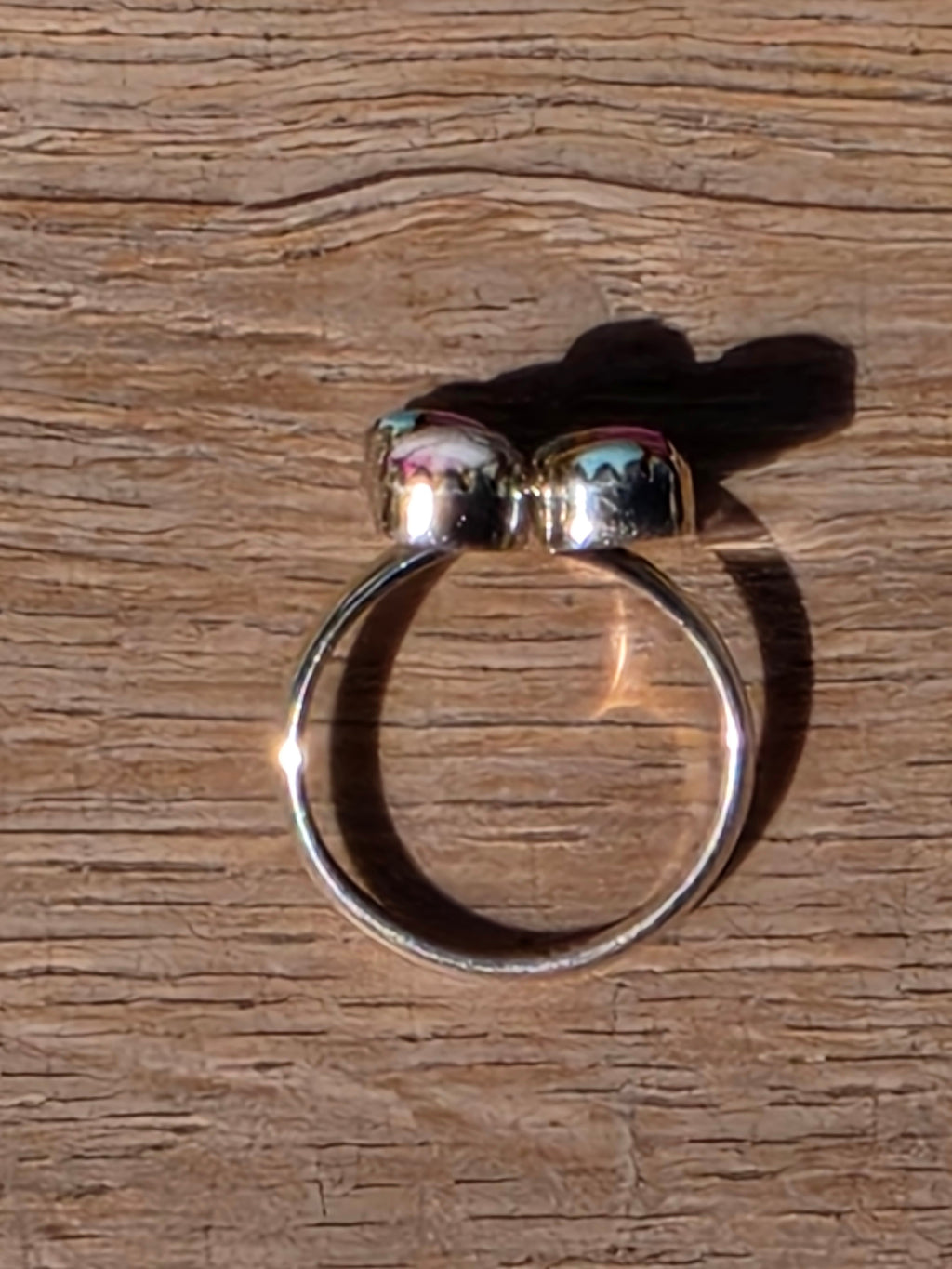 Sterling Silver Cotton Candy Ring - Size 8.5 (Adjustable to 9)