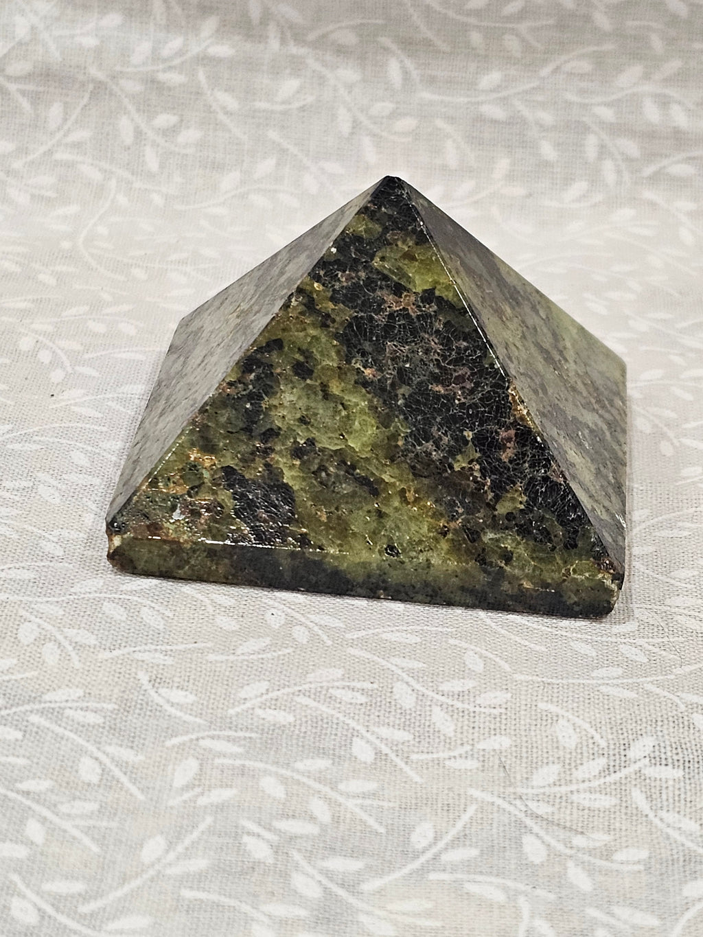 Serpentine Crystal Pyramid 2 Inch