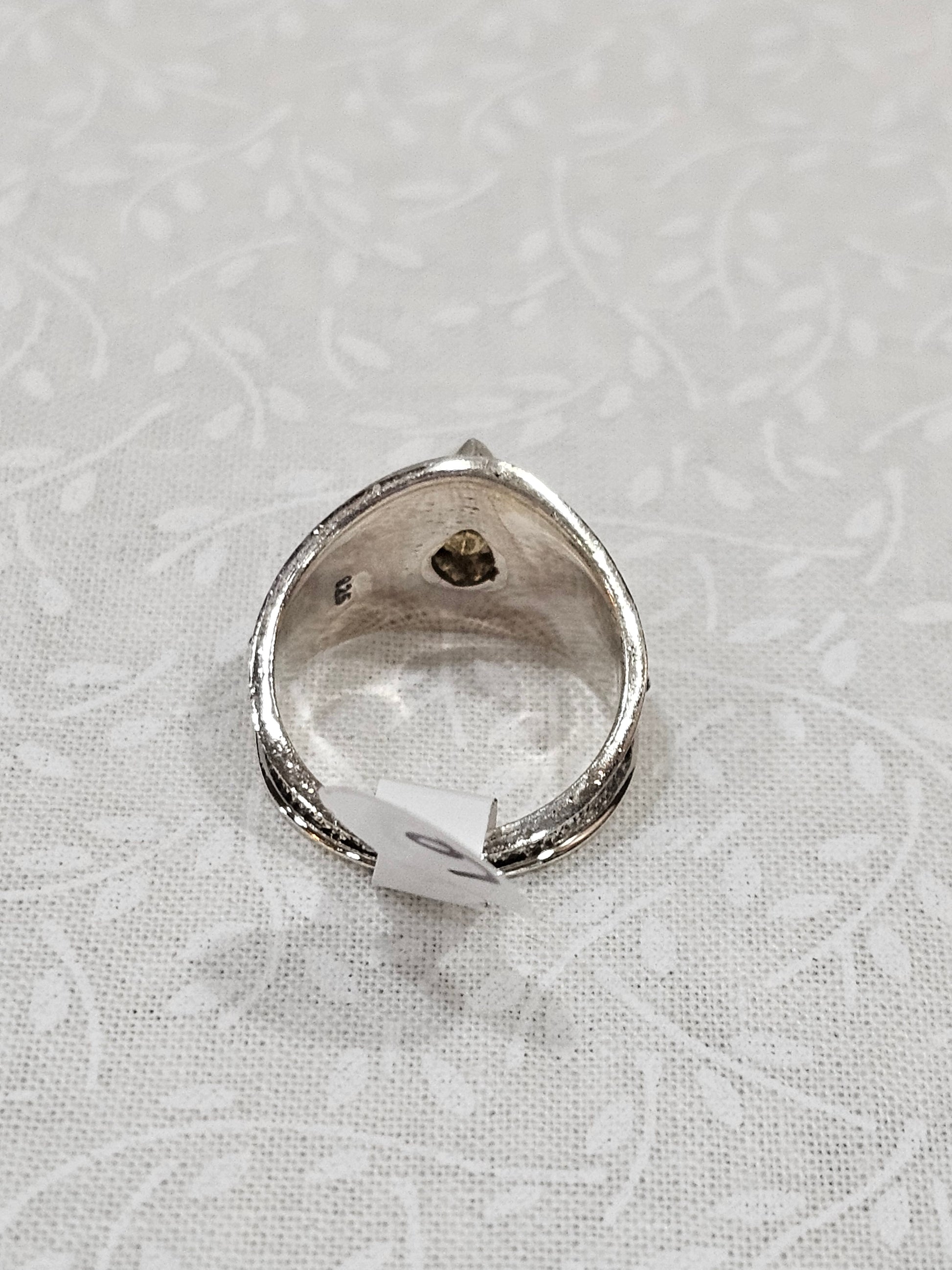 Sterling Silver Citrine Gemstone Ring 6