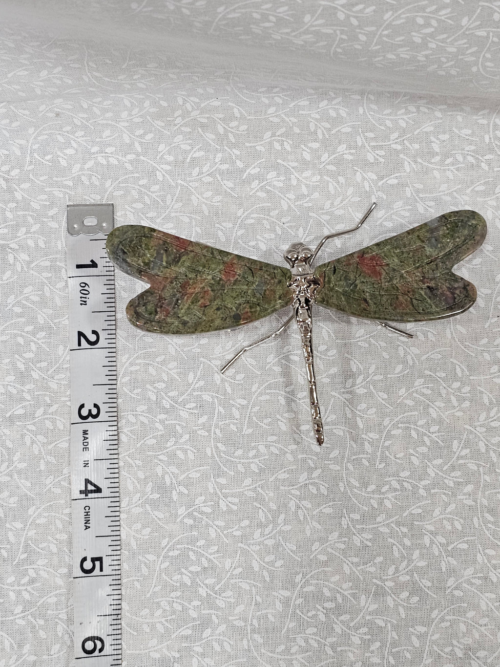 Ruby Zoisite Crystal Dragonfly