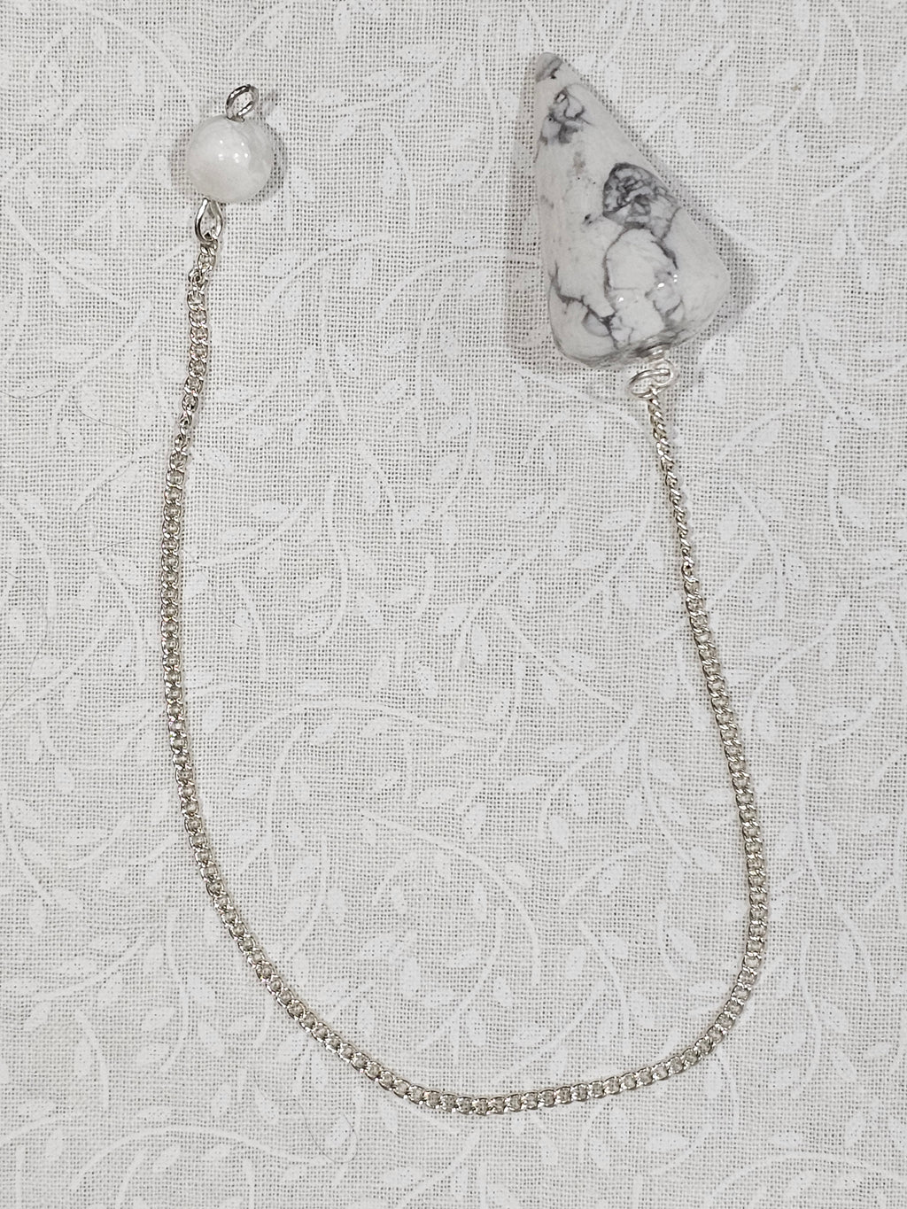 Howelite Crystal Pendulum