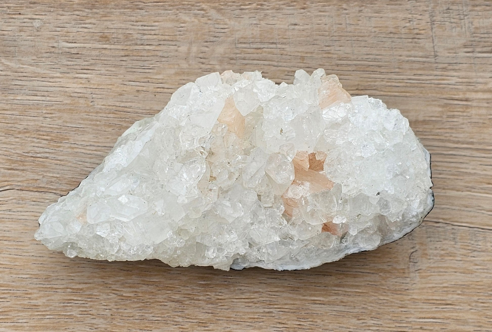 Apophyllite with Stillbite Raw Crystal Cluster