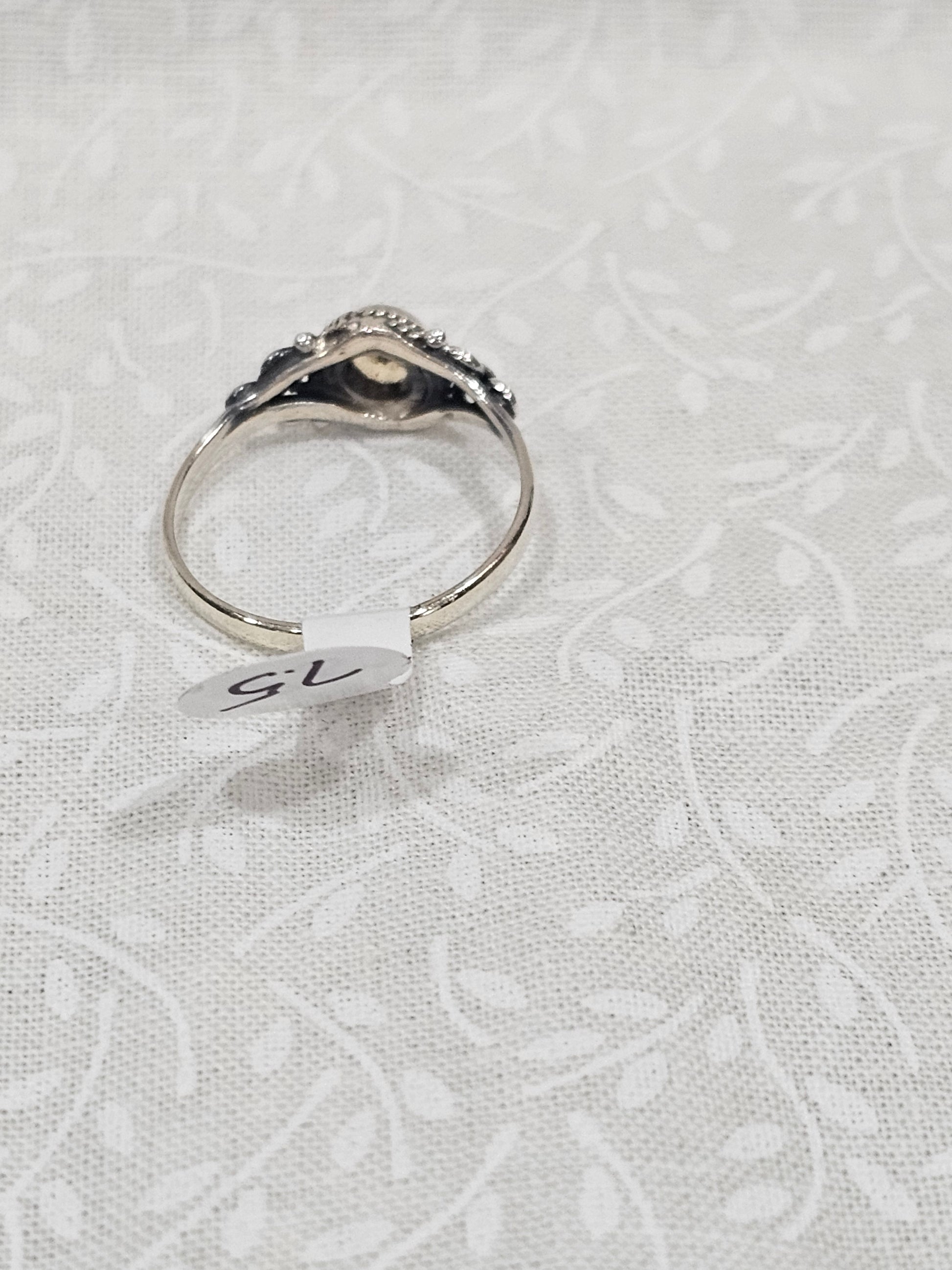 Sterling Silver Prosperity Citrine Ring Abundance Stone - Size 7.5