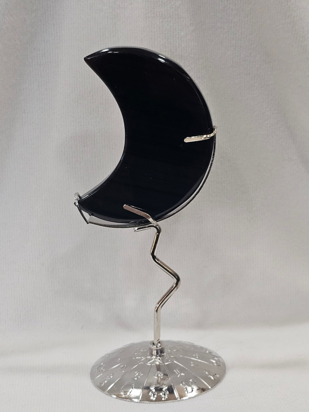 Midnight Lace Obsidian Crystal Moon
