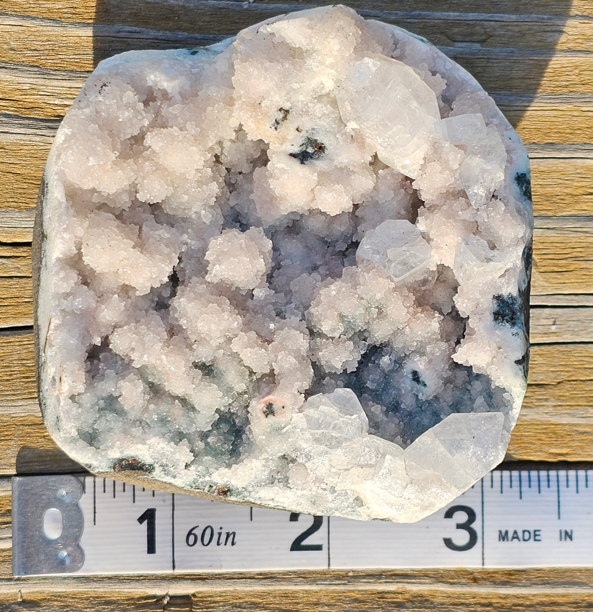 Pink Heulandite Raw Crystal Cluster