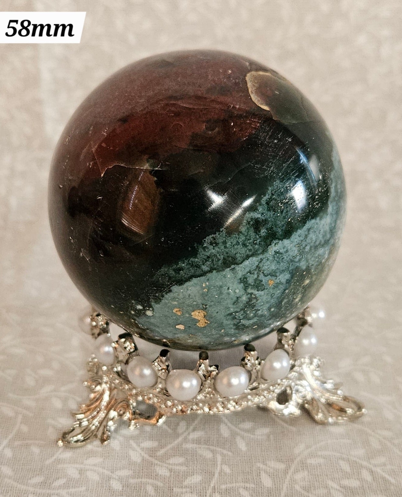 Ocean Jasper Crystal Sphere 58mm Multicolor - Natural Stone