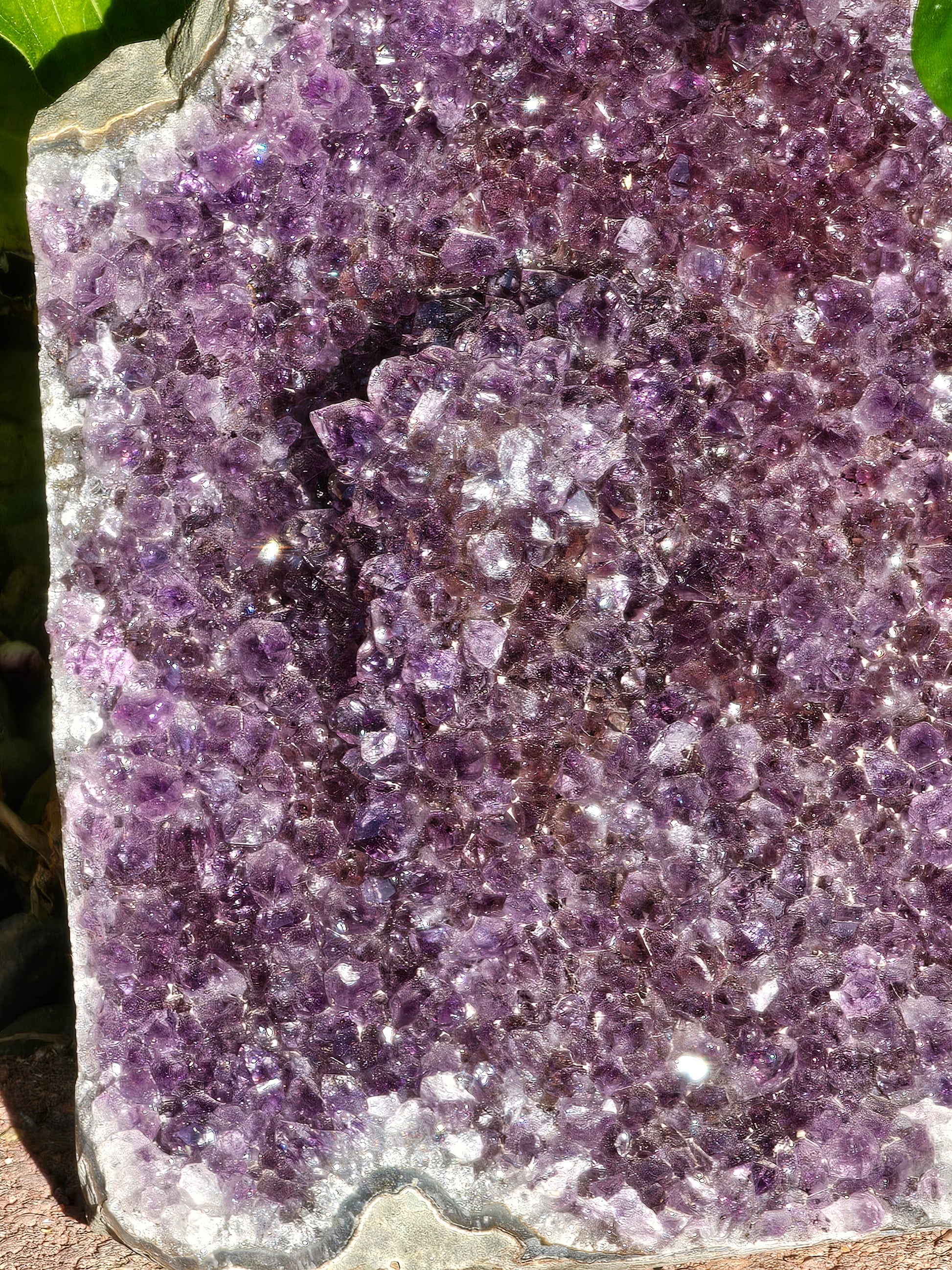 Amethyst Raw Crystal Cut Base