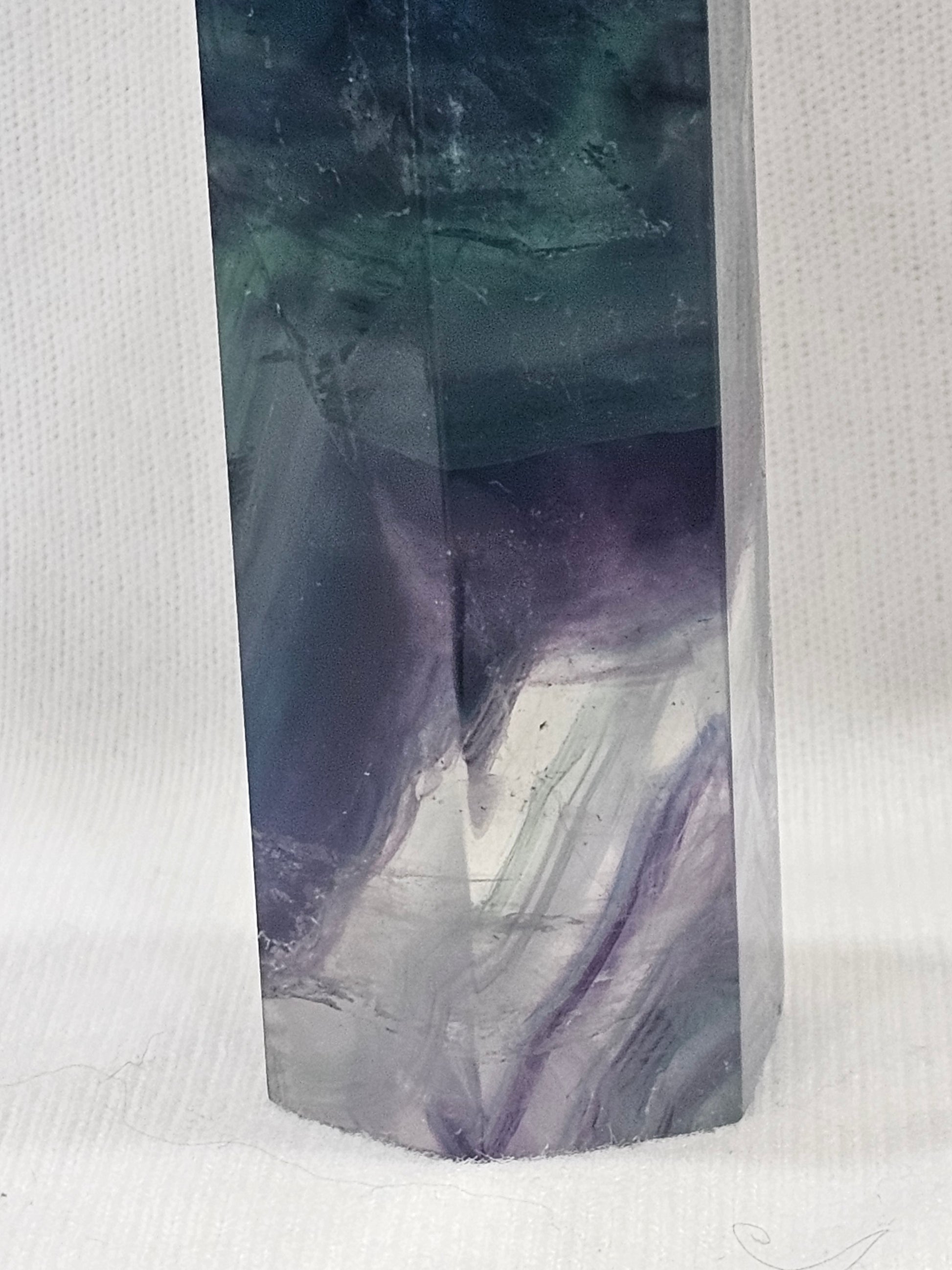 Rainbow Fluorite Crystal Tower