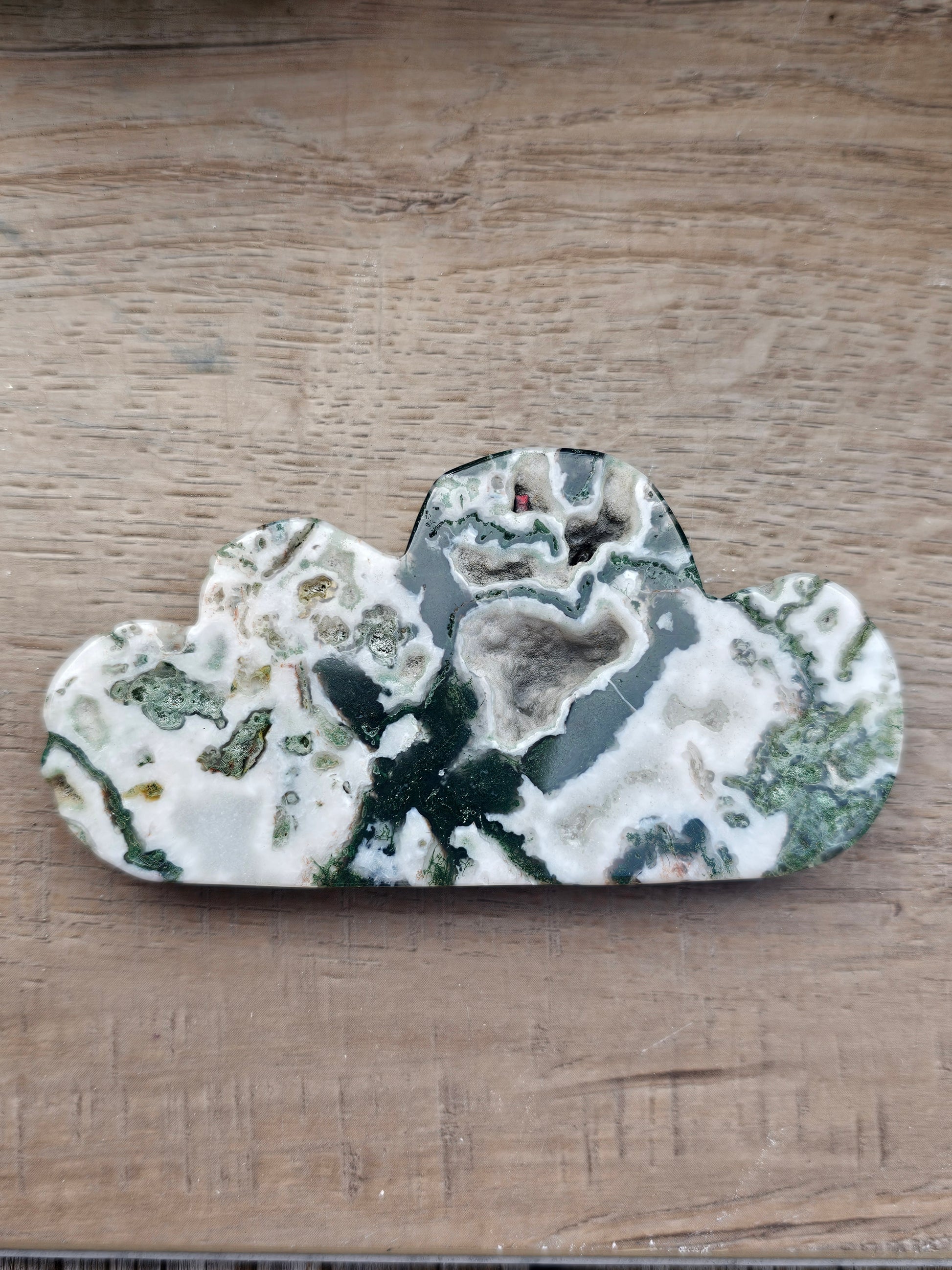 Moss Agate Crystal Cloud - Natural Healing Stone