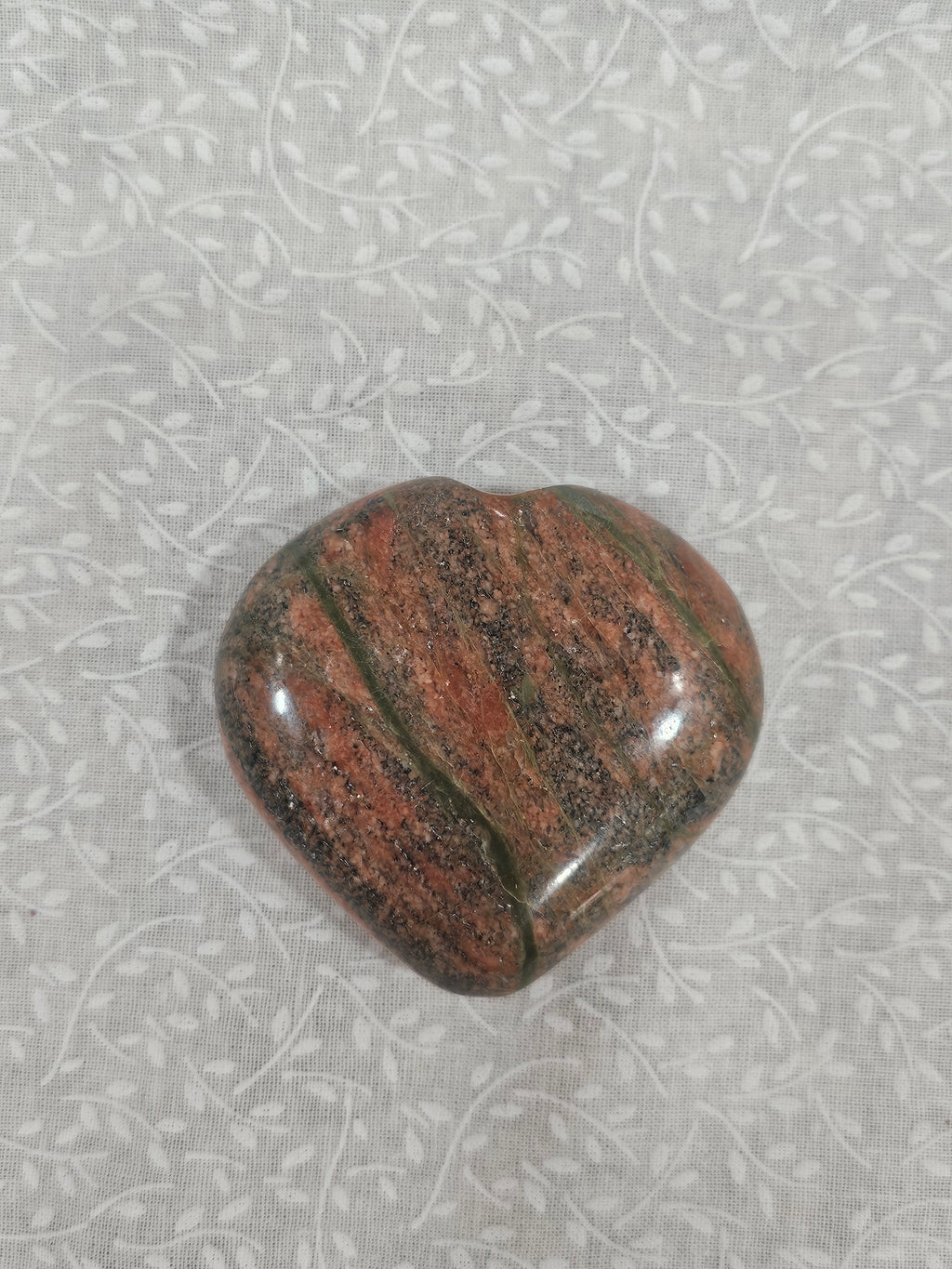 Unakite Crystal Heart