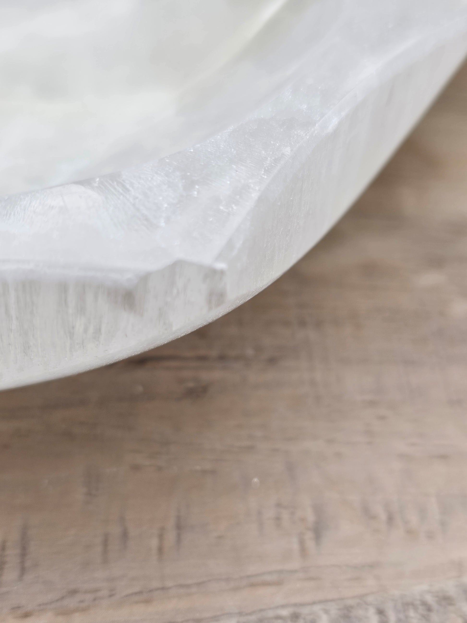 Natural Selenite Crystal Bowl 5" - White Cleansing Charging Bowl