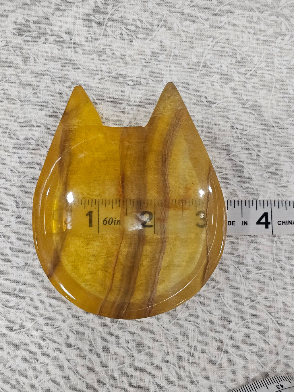 Fluorite Crystal Cat Bowl