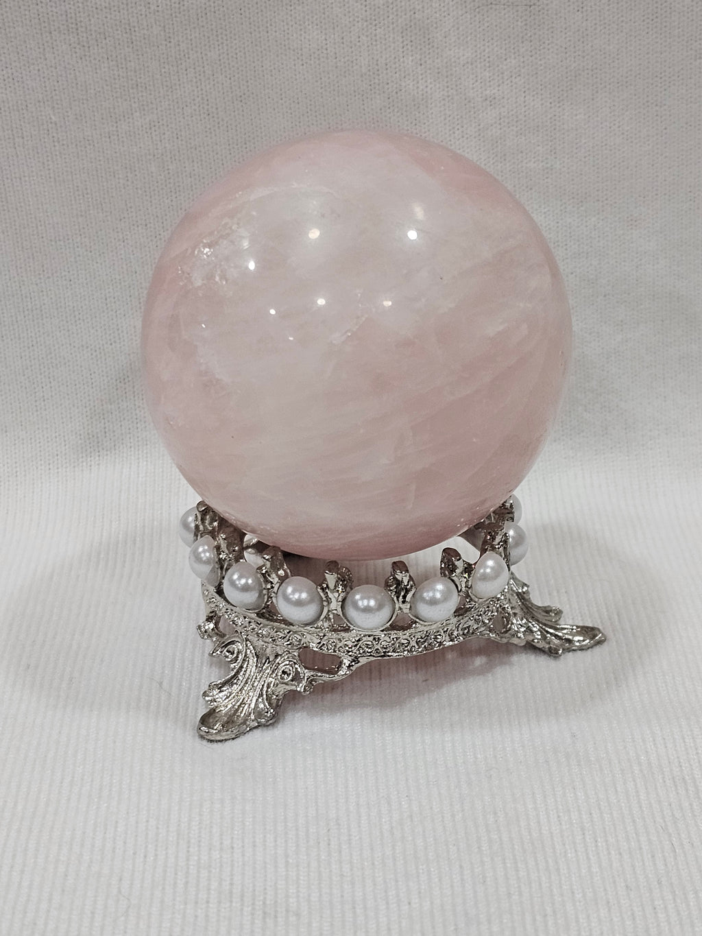 Pink Quartz Crystal Sphere 61mm