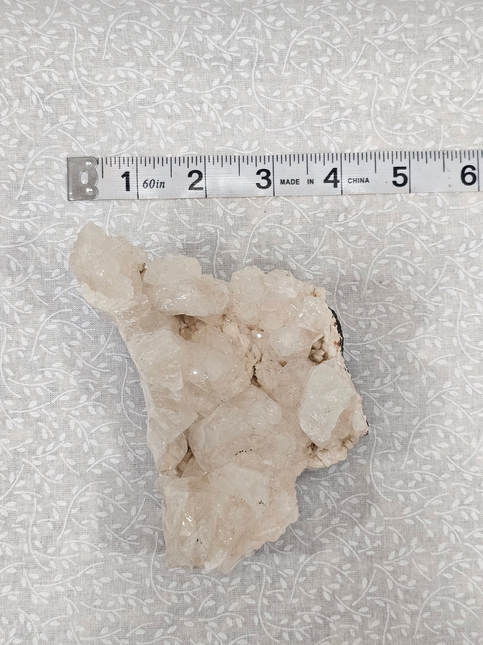 Apophyllite with Stillbite Raw Crystal Cluster