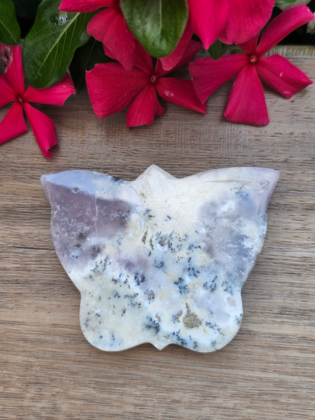 Dendritic Opal Crystal Butterfly