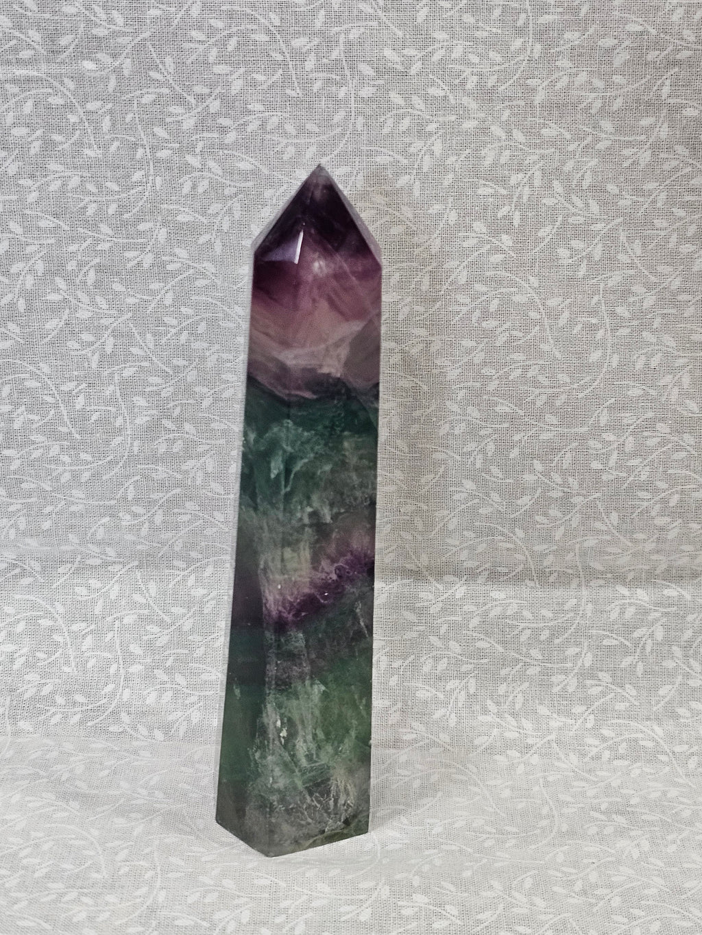 Rainbow Fluorite Crystal Tower