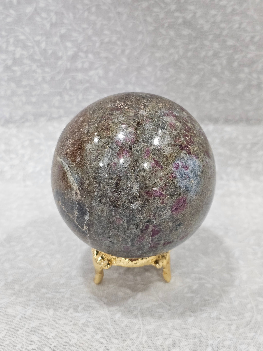 Ruby Zoisite Crystal Sphere