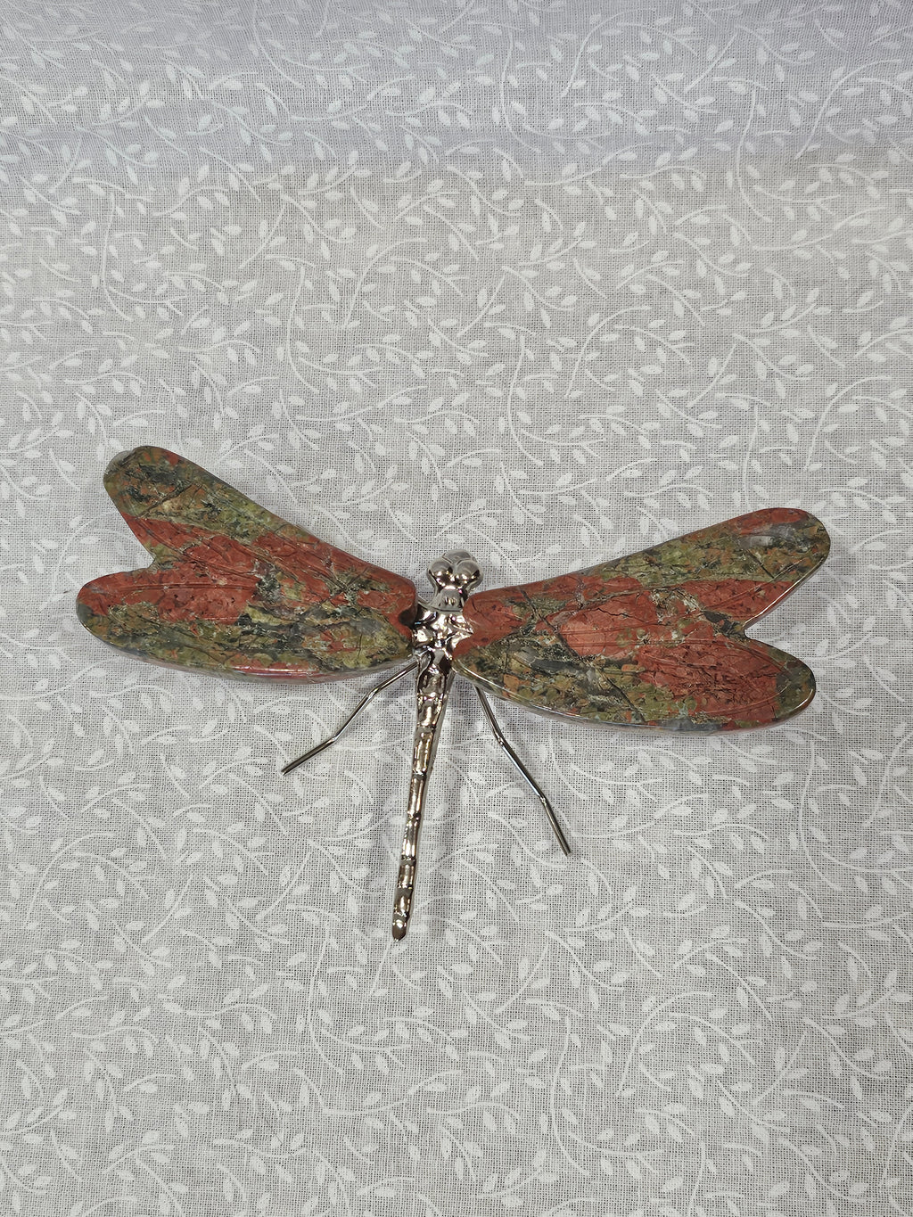 Jasper Crystal Dragonfly 5.5 Inch