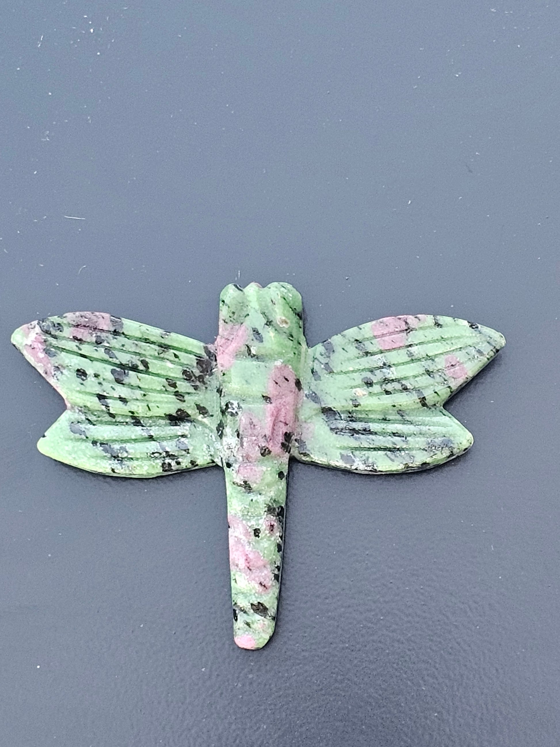 Ruby Zoisite Crystal Dragonfly