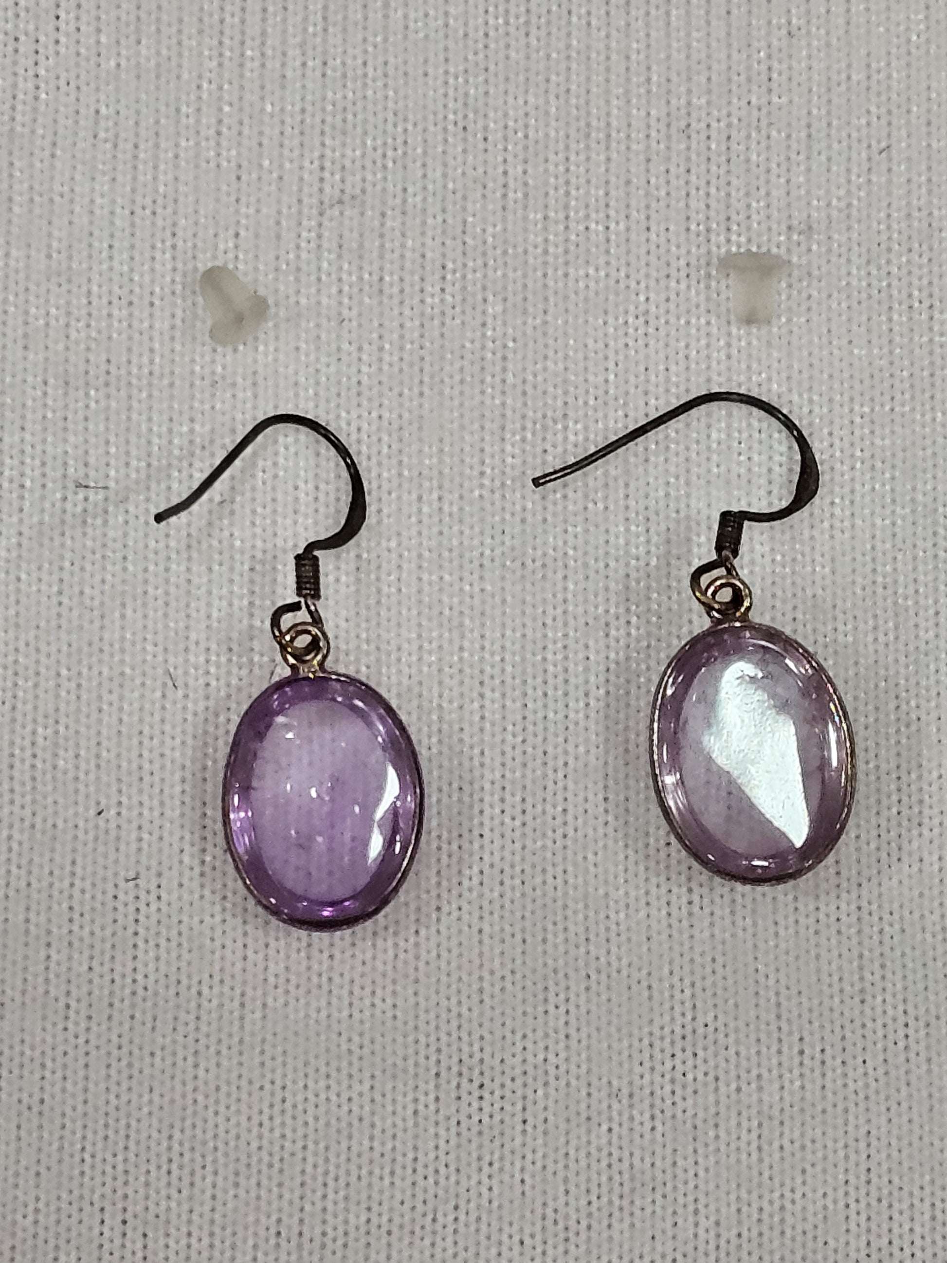 Purple Fluorite Earrings
