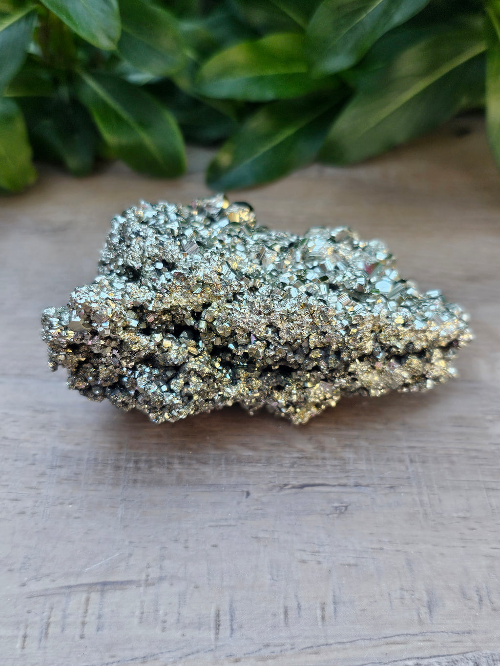 Natural Pyrite Crystal Cluster - 3.1" x 2.1" Raw Fool's Gold Specimen