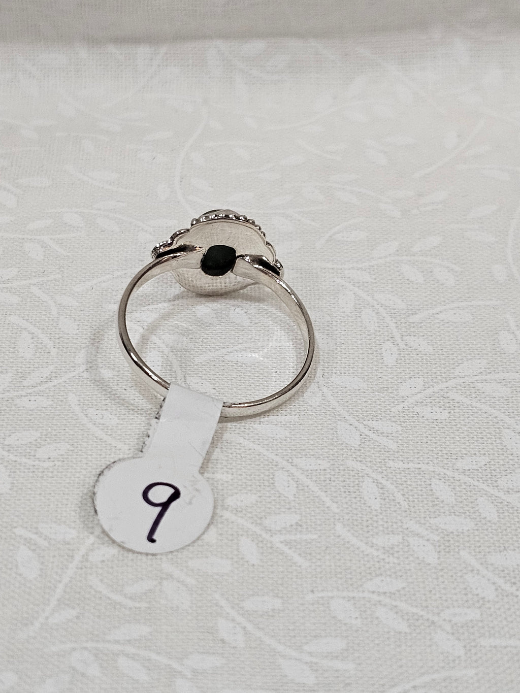 Sterling Silver Green Majove Turquoise Gemstone Ring 9