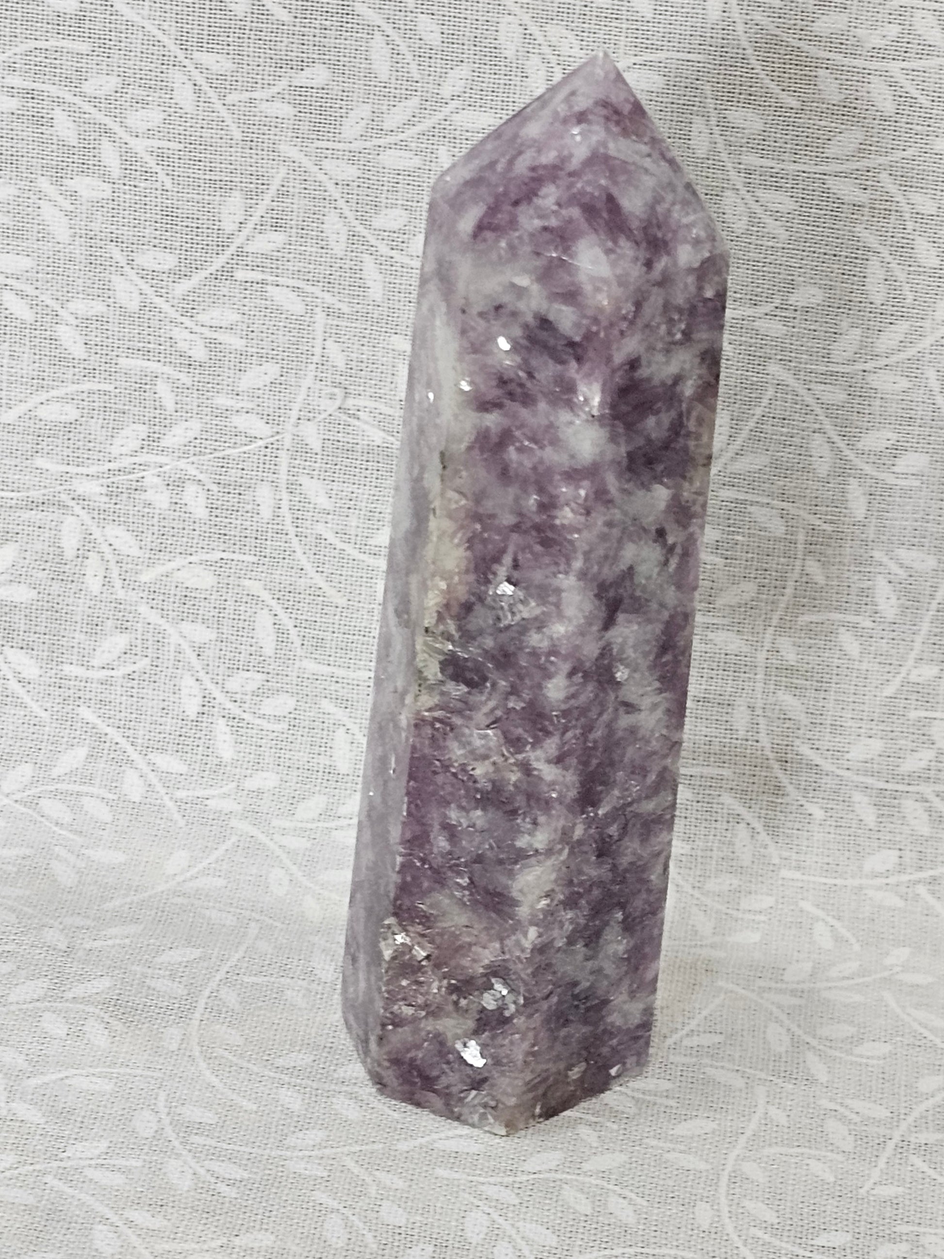 Lepidolite Crystal Tower