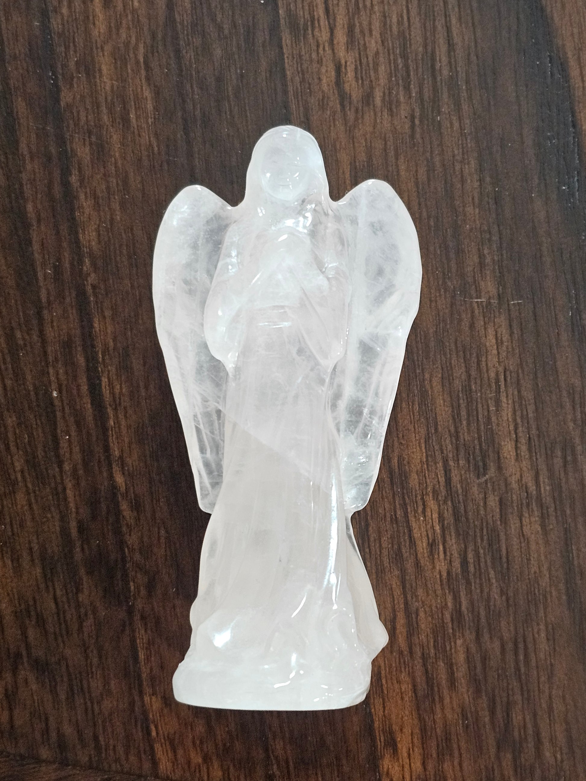 Pink Quartz Crystal Angel 4 Inch