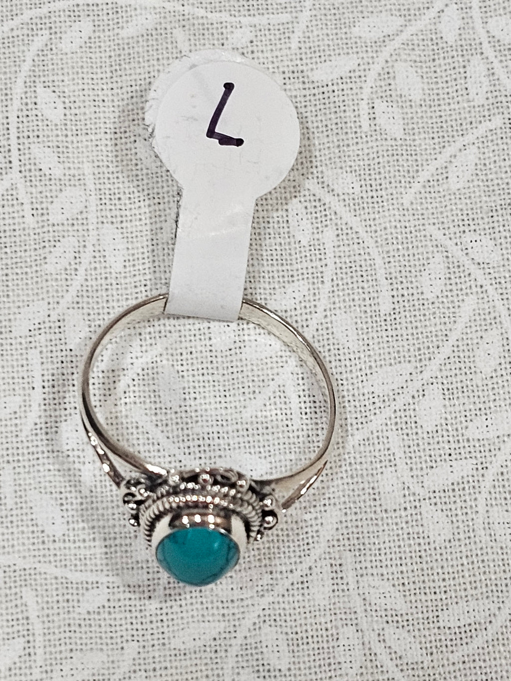 Sterling Silver Turquoise Gemstone Ring 7
