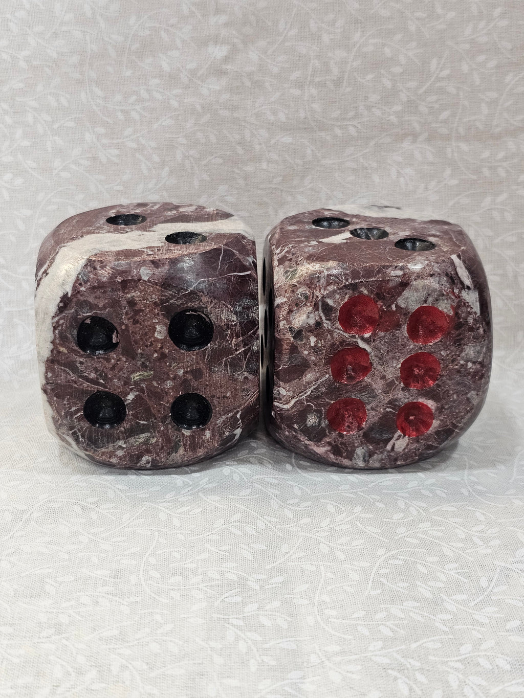 Red Zebra Jasper Crystal Dice
