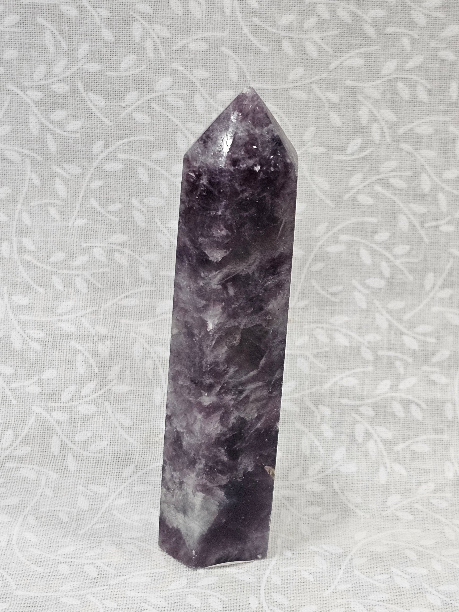 Lepidolite Crystal Tower