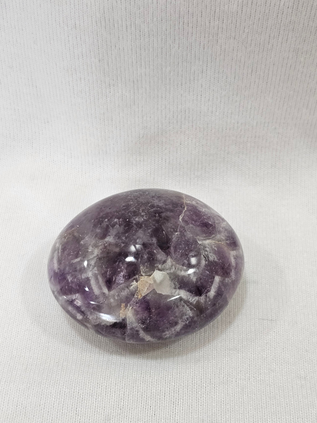 Amethyst Crystal Palm Stone