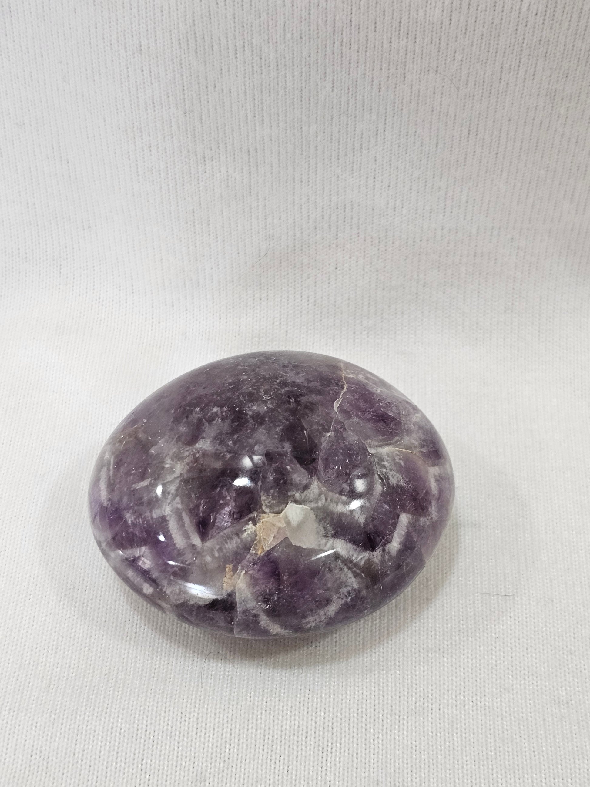 Amethyst Crystal Palm Stone