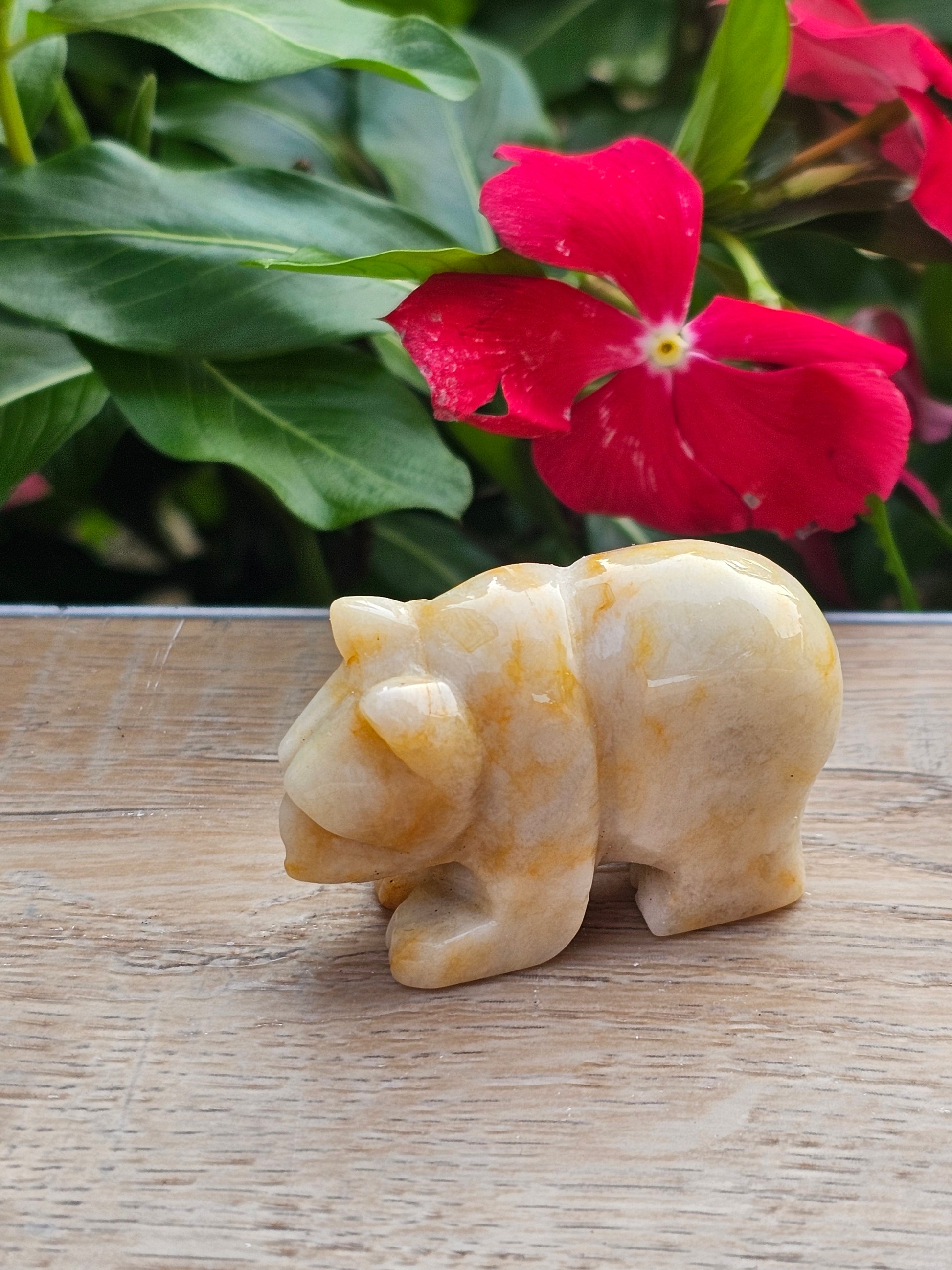 Chalcedony Crystal Bear