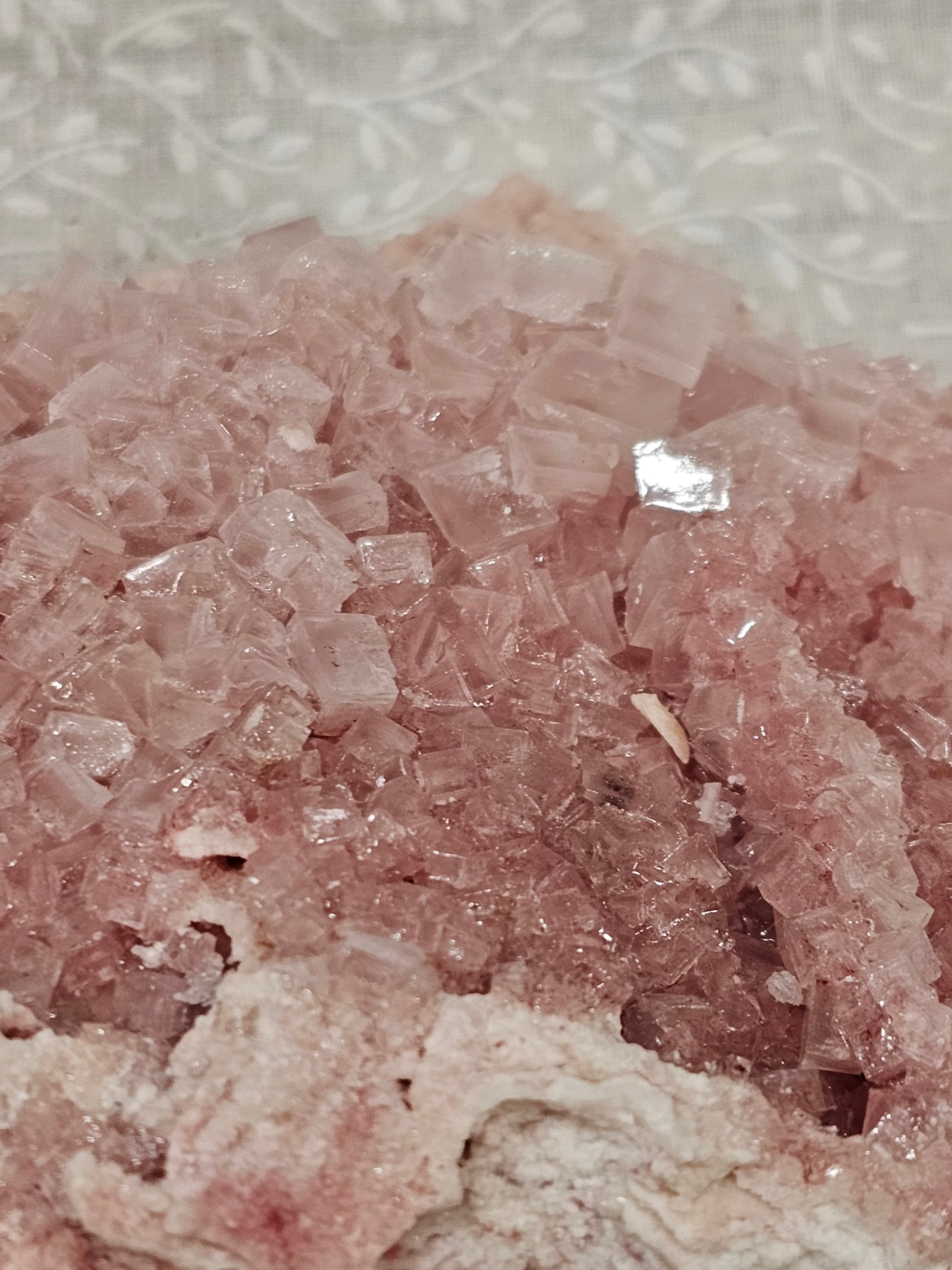 Pink Halite Raw Crystal Cluster
