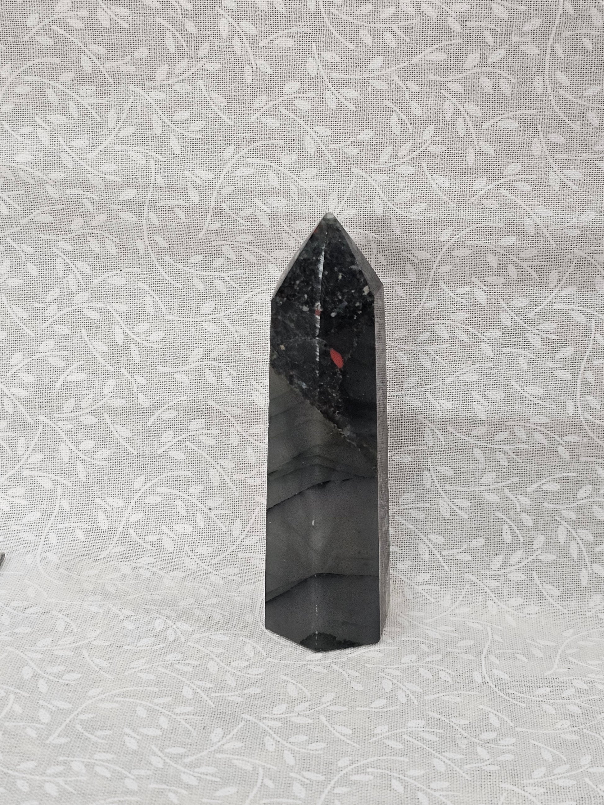 African Bloodstone Crystal Tower