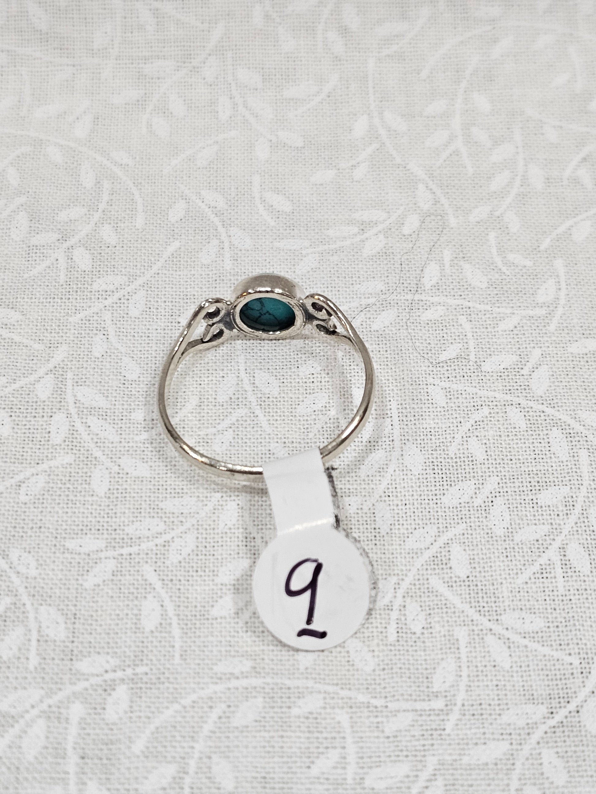 Sterling Silver Turquoise Gemstone Ring 9