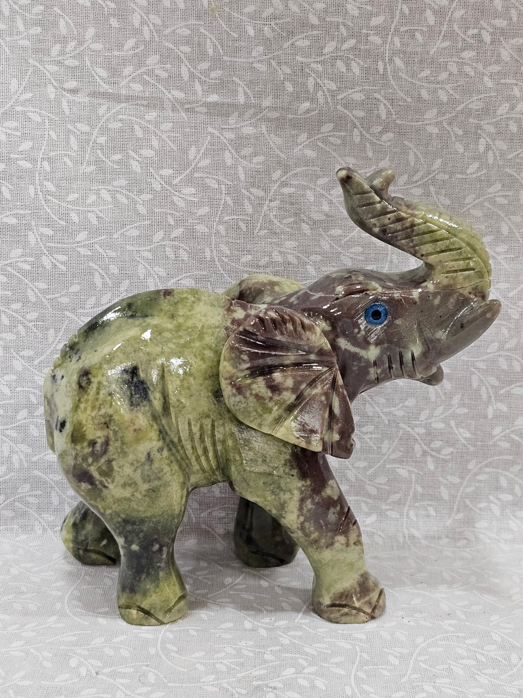 Serpentine Crystal Elephant