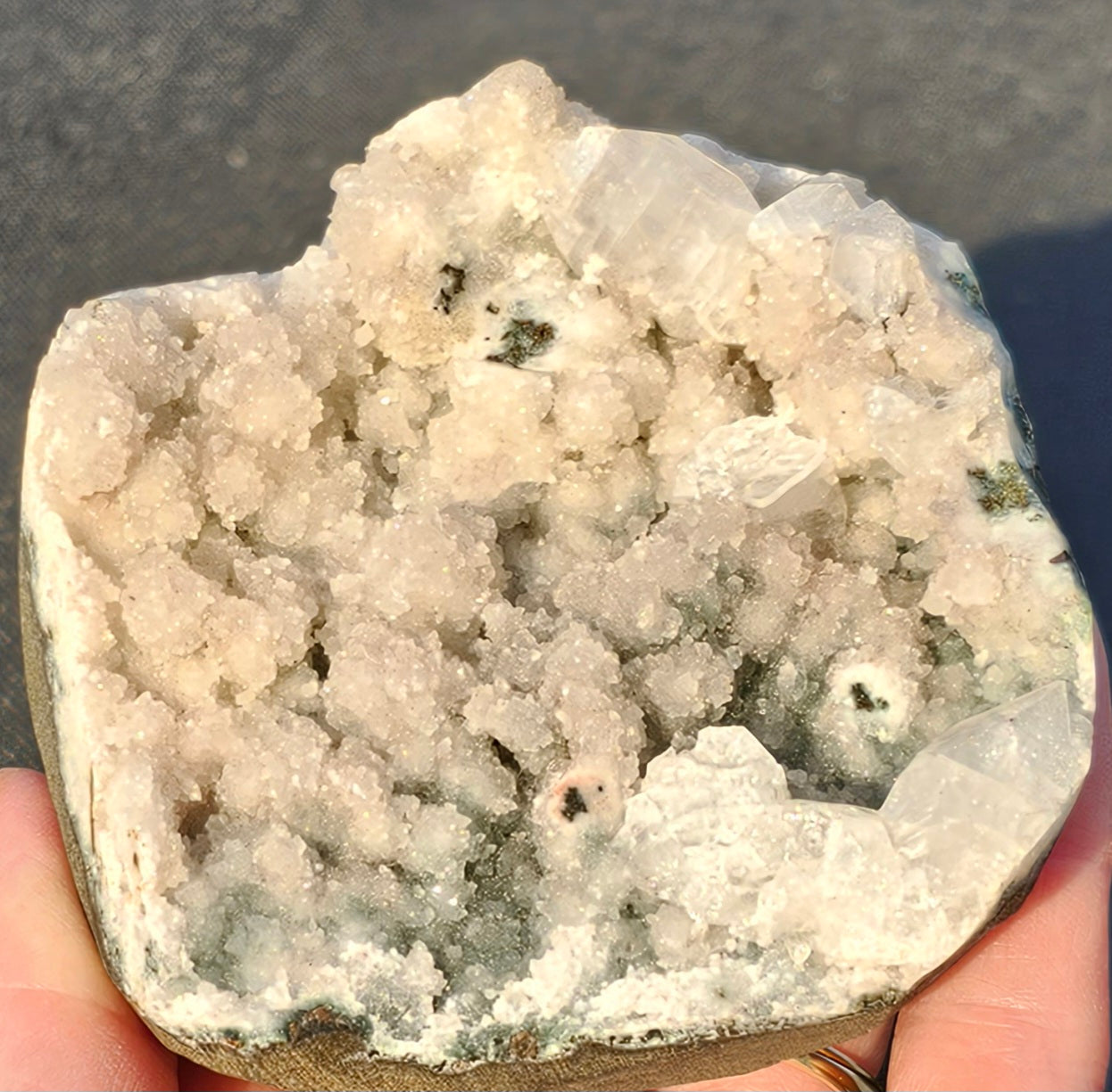 Pink Heulandite Raw Crystal Cluster